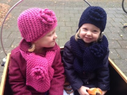 Donkerblauw Beanie klotset - Afbeelding 3