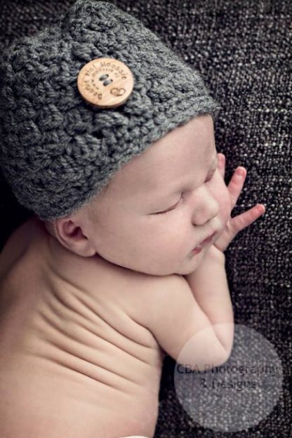 =  Cluster Stitsch baby beanieklot.
