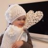 Spierwit Beanie klot set