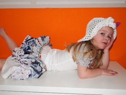 Britt hier met Beach Beanie.