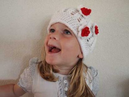 Beanie klotje / 3 bloemetjes