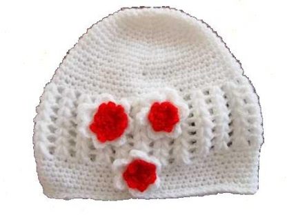 Beanie klotje / 3 bloemetjes - Afbeelding 2