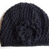 Zwarte beanie muts. - Afbeelding 2