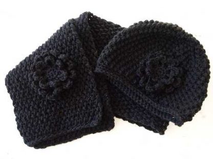 Beanie klotset Zwart - Afbeelding 2