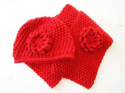 Beanie klotset Rood - Afbeelding 2