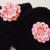 Zwarte beanie klotset. - Afbeelding 2