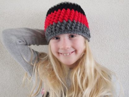 Gehaakte beanie klot.