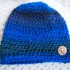 Baby beanie muts met knoop - Afbeelding 2