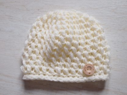 Baby beanie met knoop - Afbeelding 2