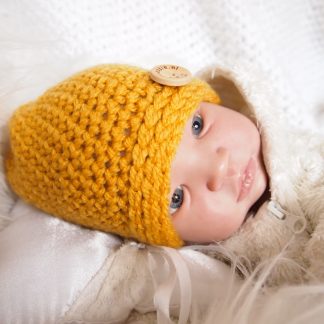 okergeel-baby-beanie